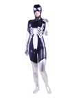 Silver and Black Shiny Spiderman Costume